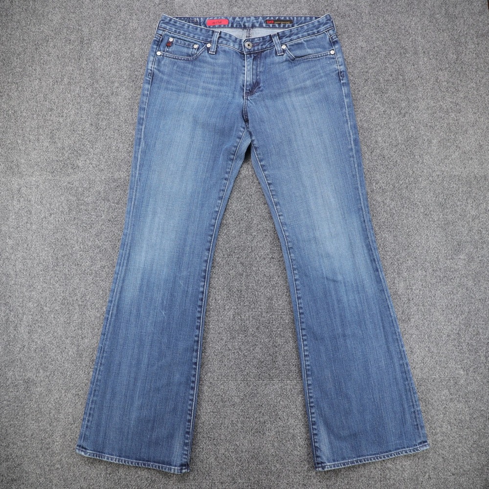 AG‎ Adriano Goldschmied Club Bootcut Jeans Blue Pima Cotton Size 30R 32x33 USA